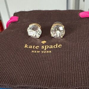 Kate Spade Gold and Crystal Stud Earrings